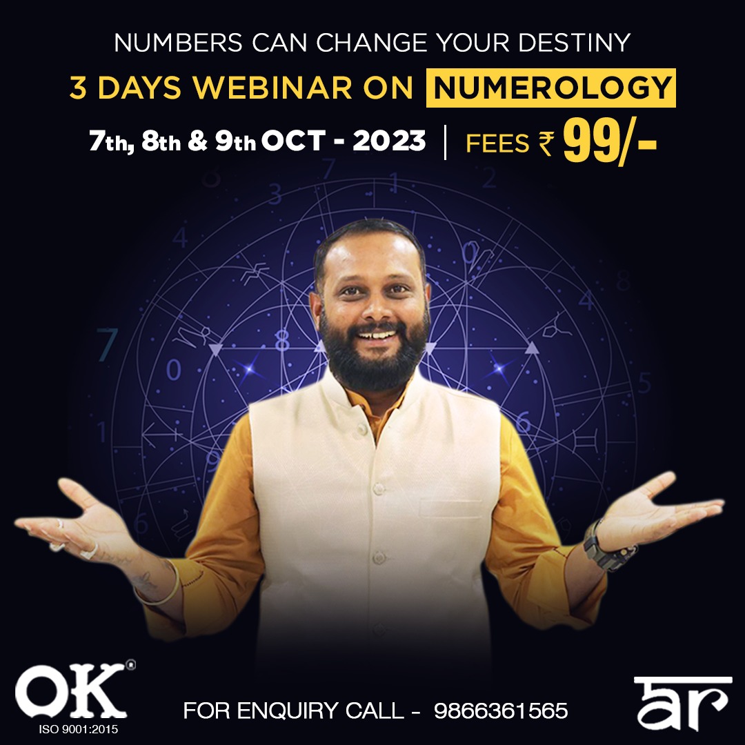 3 Day Numerology Webinar at Just Rs.99/-